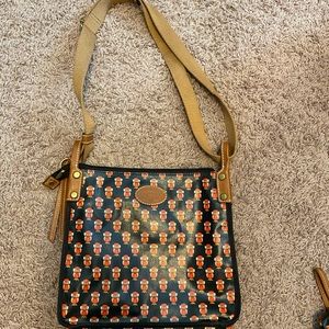 Fossil Covered Canvas Owl Bag